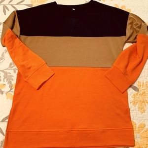 Color block long sleeve shirt - size Medium